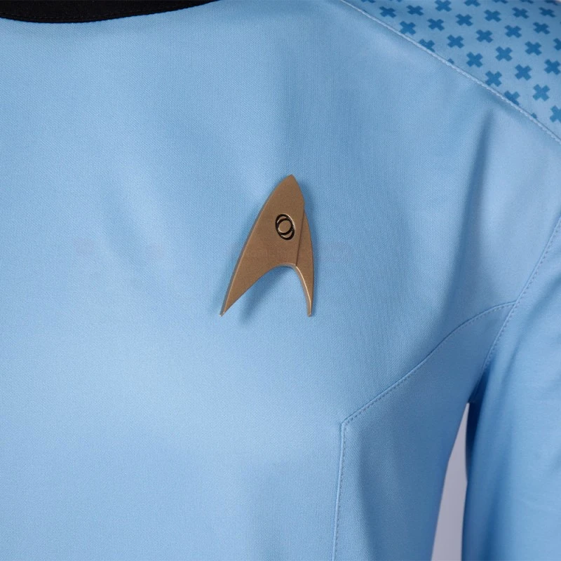 Star Trek Uniform Costume Strange New Worlds Cosplay Blue Shirt 10 Star Trek Uniform Costume Strange New Worlds Cosplay Blue Shirt - Image 10