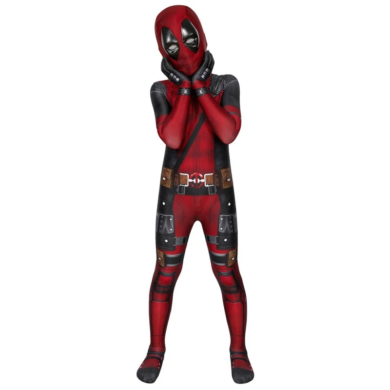 Ready To Ship For Kids Deadpool Cosplay Costume Deadpool Jumpsuit 7 Ready To Ship For Kids Deadpool Cosplay Costume Deadpool Jumpsuit - Image 7