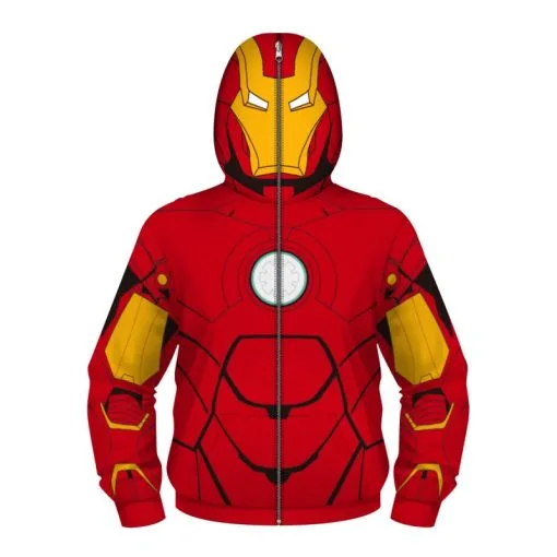 Kids Iron Man Zip Up Long Sleeve Hoodies -Cheap Ready To Ship Store BFV 006 1 800x800 1