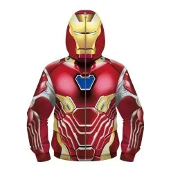 Kids Iron Man Fashion Zip Up Hoodie
