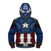 Kids Captain America Zip Up Hoodie