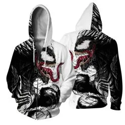3D Print Pattern Venom Long Sleeve Zip Up Hoodie -Cheap Ready To Ship Store BWLA 011 3 800x800 1