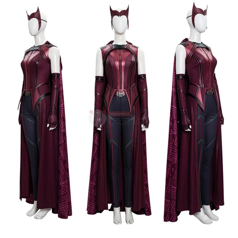 Ready To Ship 2021 New Scarlet Witch Cosplay Wanda Maximoff Costume Upgraded Version 2 Ready To Ship 2021 New Scarlet Witch Cosplay Wanda Maximoff Costume Upgraded Version - Image 2