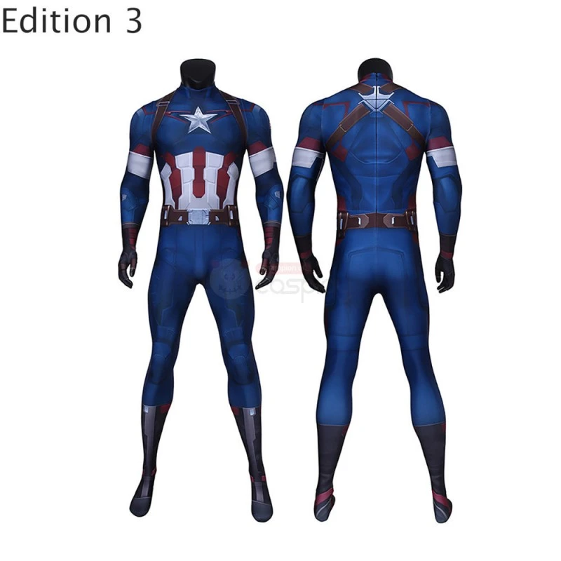 Captain America Suit Classic Captain America Jumpsuit Cosplay Costumes 4 Captain America Suit Classic Captain America Jumpsuit Cosplay Costumes - Image 4