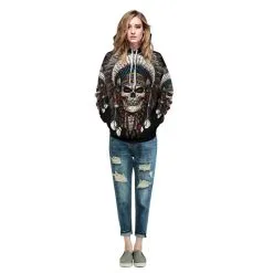 3D Print Tribal Style Native American Skull Pattern Hoodie -Cheap Ready To Ship Store QYXH 227 4 800x800 1