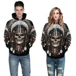 3D Print Tribal Style Native American Skull Pattern Hoodie -Cheap Ready To Ship Store QYXH 227 5 800x800 1