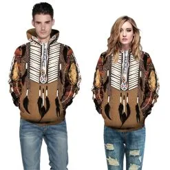 Tribal Style 3D Print American Indian Pattern Long Sleeve Hoodie -Cheap Ready To Ship Store QYXH 233 5 800x800 1