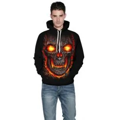 3D Print Halloween Daily Going Out Skull Logo Hoodie -Cheap Ready To Ship Store QYXH 382 3 800x800 1