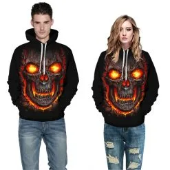 3D Print Halloween Daily Going Out Skull Logo Hoodie -Cheap Ready To Ship Store QYXH 382 5 800x800 1