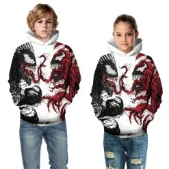 Kids Venom Pattern Long Sleeve Hoodie -Cheap Ready To Ship Store TZ 279 5 800x800 1