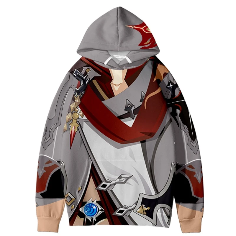 Game Genshin Impact Sweatshirt Tartaglia 3D Print Hoodie 3 Game Genshin Impact Sweatshirt Tartaglia 3D Print Hoodie - Image 3
