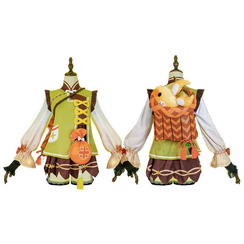 Genshin Impact Yaoyao Cosplay Costume 1 Genshin Impact Yaoyao Cosplay Costume