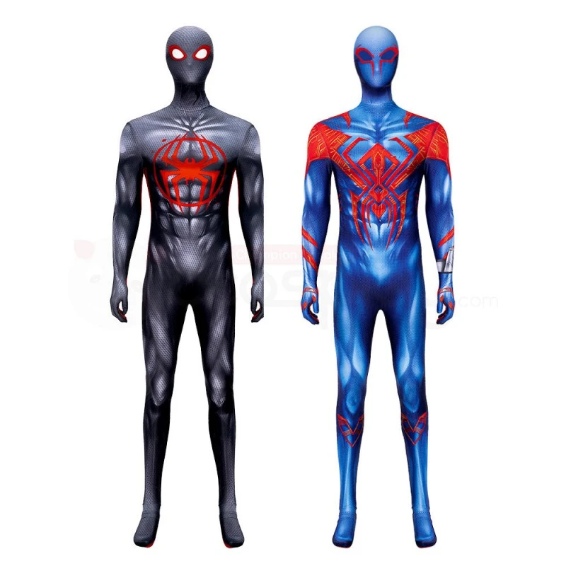 Spiderman Miles Morales Jumpsuit Spider-Man Across The Spider-Verse Cosplay Costume 1 Spiderman Miles Morales Jumpsuit Spider-Man Across The Spider-Verse Cosplay Costume