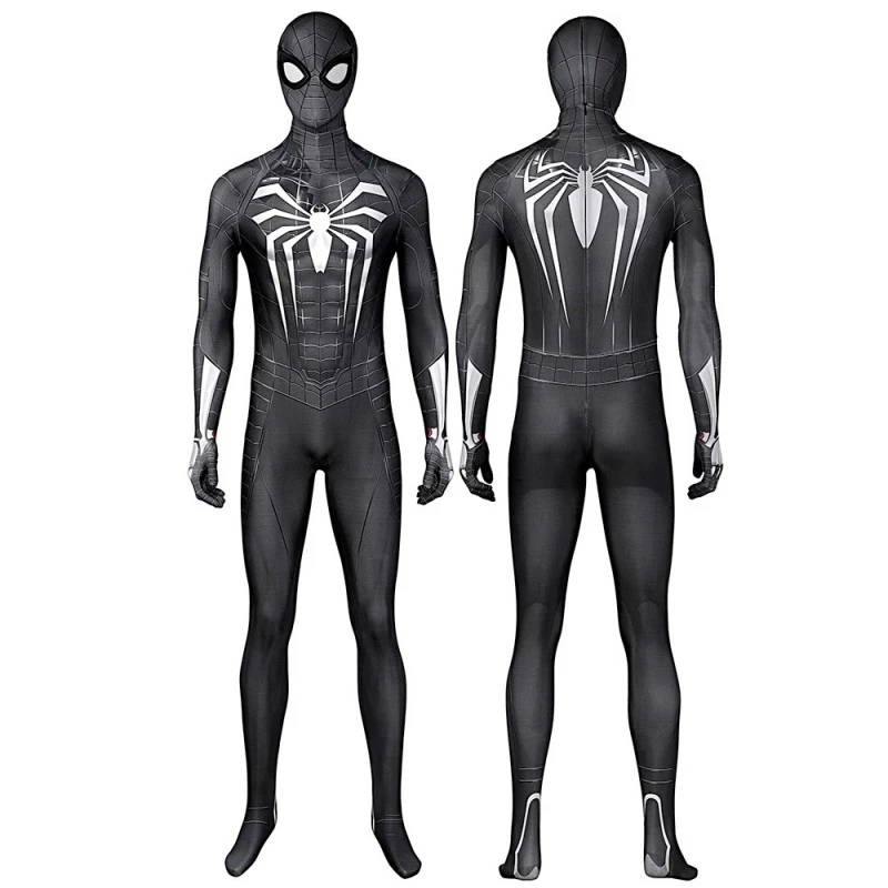 Spiderman Miles Morales Suit Spider Man Venom Black Cosplay Costume 1 Spiderman Miles Morales Suit Spider Man Venom Black Cosplay Costume