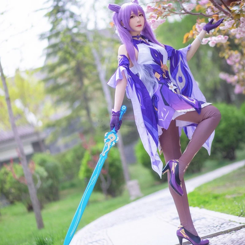 Keqing Costume Game Genshin Impact Cosplay Costumes 5 Keqing Costume Game Genshin Impact Cosplay Costumes - Image 5
