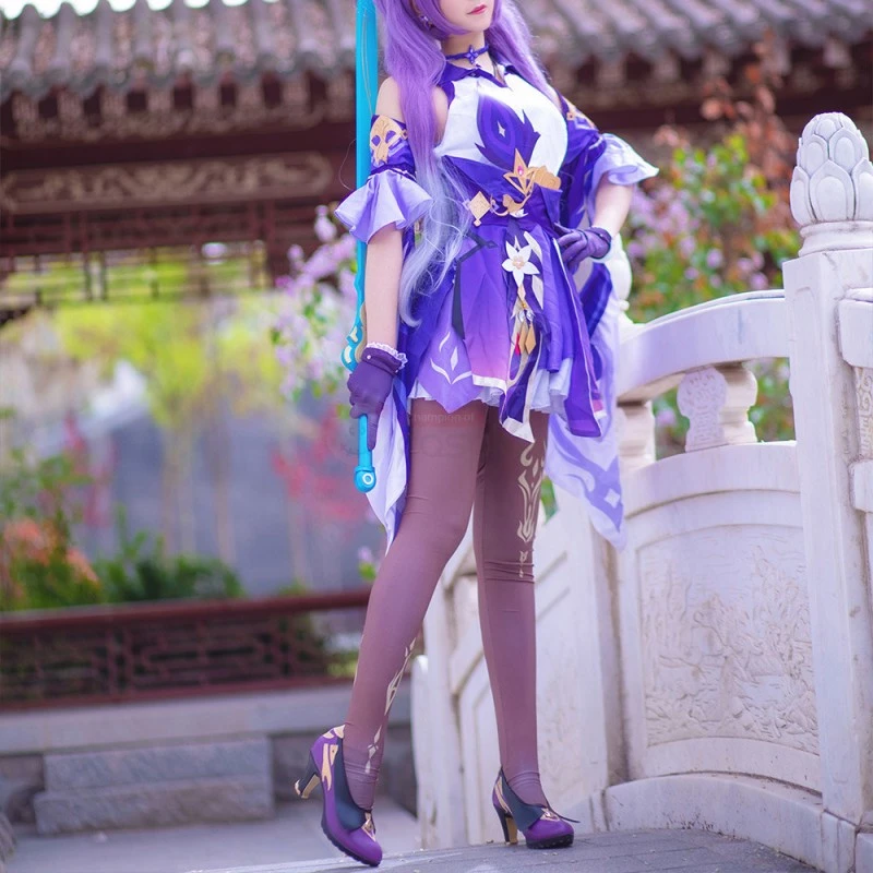 Keqing Costume Game Genshin Impact Cosplay Costumes 3 Keqing Costume Game Genshin Impact Cosplay Costumes - Image 3