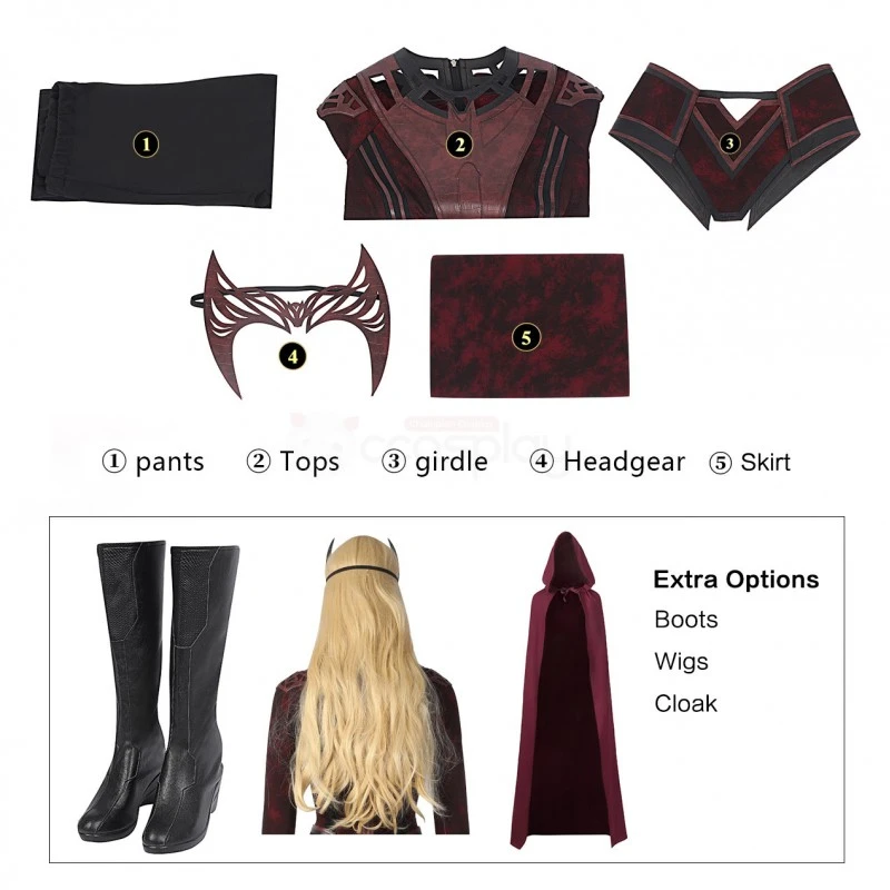 Ready To Ship Scarlet Witch Cosplay Costume Doctor Strange In The Multiverse Of Madness Cosplay Suits 7 Ready To Ship Scarlet Witch Cosplay Costume Doctor Strange In The Multiverse Of Madness Cosplay Suits - Image 7